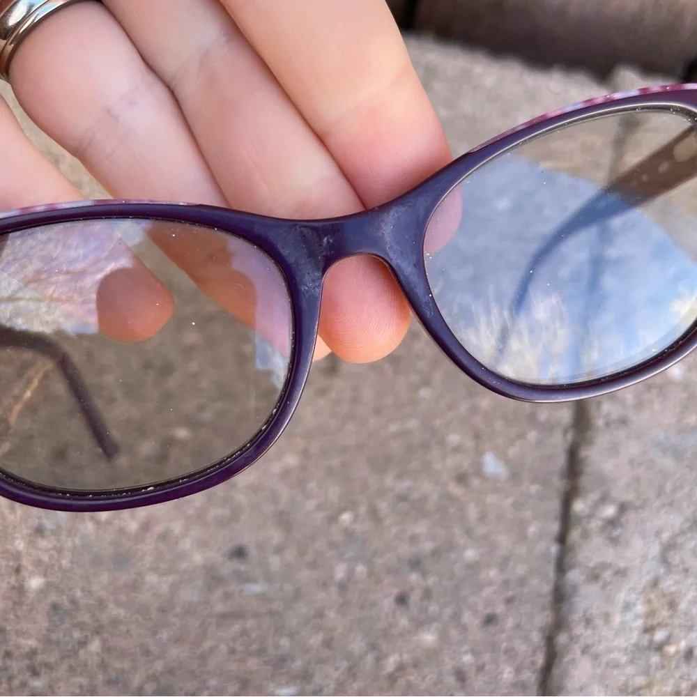 BEBE Purple Floral Eyeglass Frames BB5198‎ Plum 135